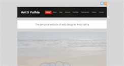 Desktop Screenshot of anttivaihia.com