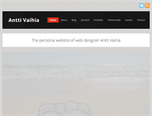 Tablet Screenshot of anttivaihia.com